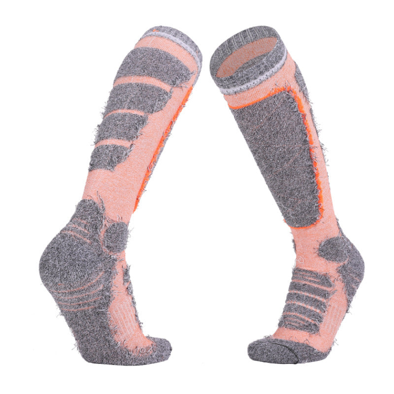 Thick ski socks for long-sleeved sports