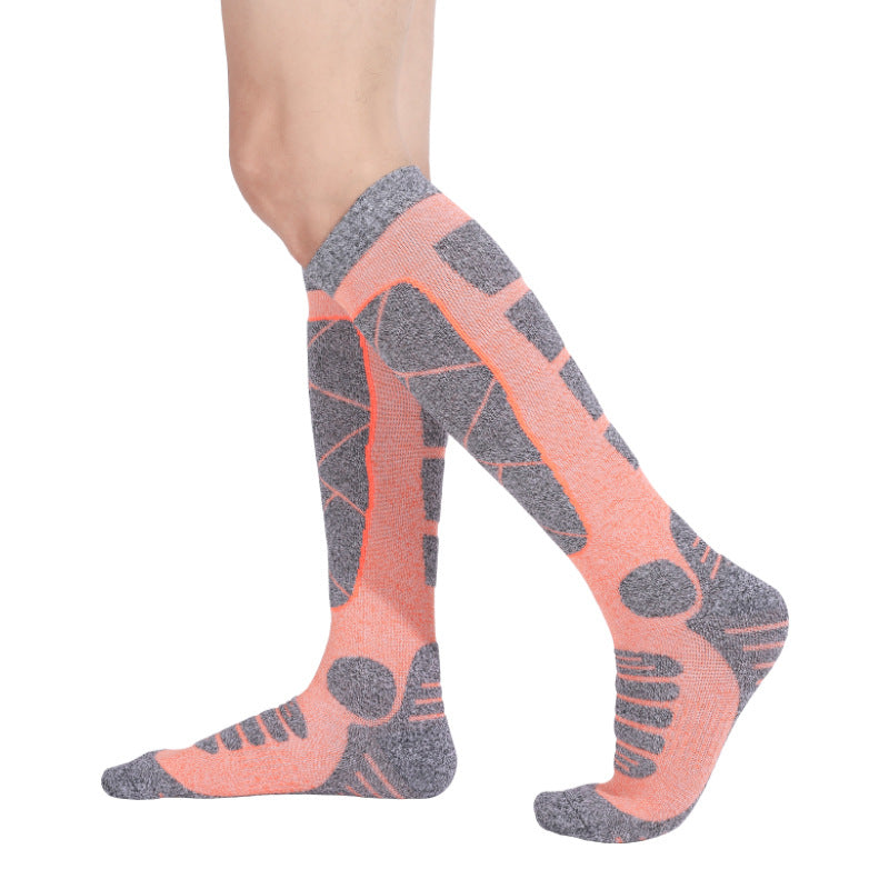 Thick ski socks for long-sleeved sports